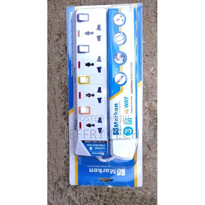 Marken 4-Way Socket Power Extension Cable