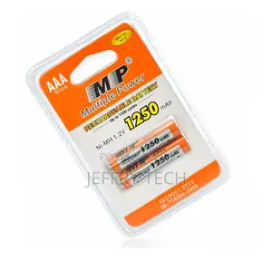 Multiple Power Aaa 1.2v 1250mah Rechargeable Battery - Mp Ni-Mh