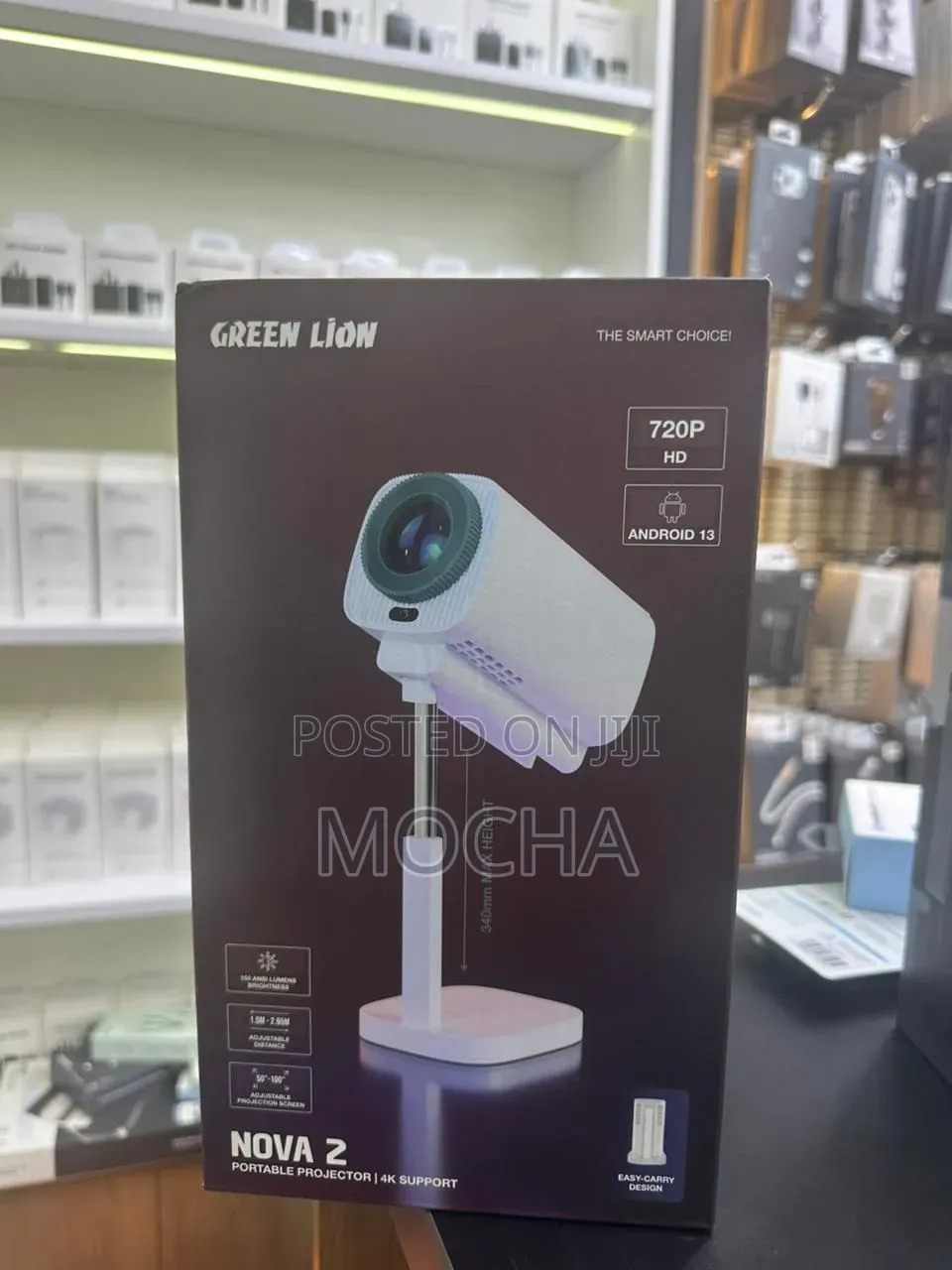 Green Lion Nova 2 Portable Projector With Support