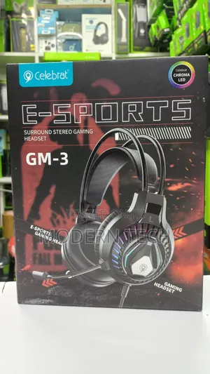 Celebrat Gm-3 Professional Wired Gaming Headphones for Pc and Console