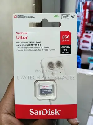 Sandisk Ultra 256gb Micro Sd Card Sdxc Uhs-i 100mb/S.