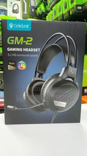 Celebrat Gm-2 RGB Gaming Headphones – Stereo Sound With Mic
