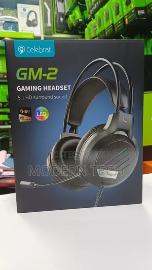 Celebrat Gm-2 Led Gaming Headset – Clear Sound Hd Microphone
