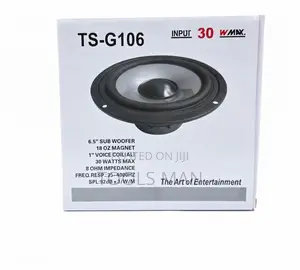 6.5" Ts-G106 Car Subwoofer Speaker (30w Max, 8 Ohm) Heavy Bass