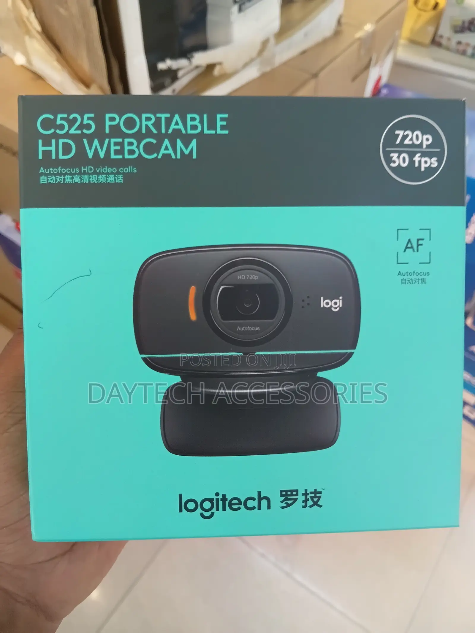 Logitech C525 Hd Webcam Usb Portable 360