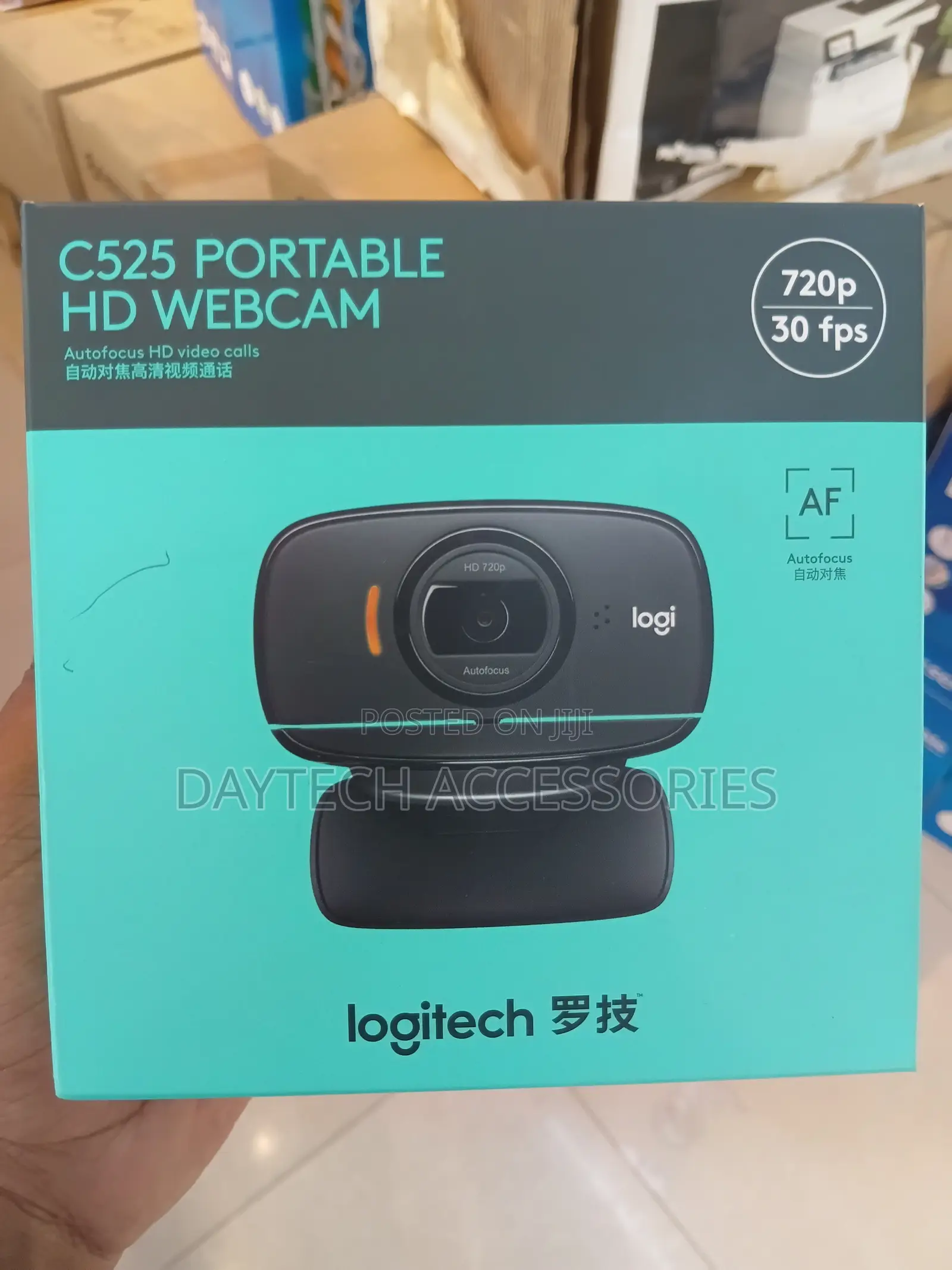 Logitech C525 Hd Webcam Usb Portable 360