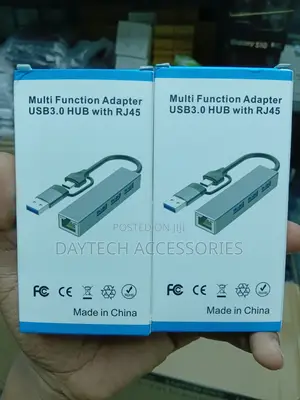 4-in-1 Usb Hub and Ethernet Adapter