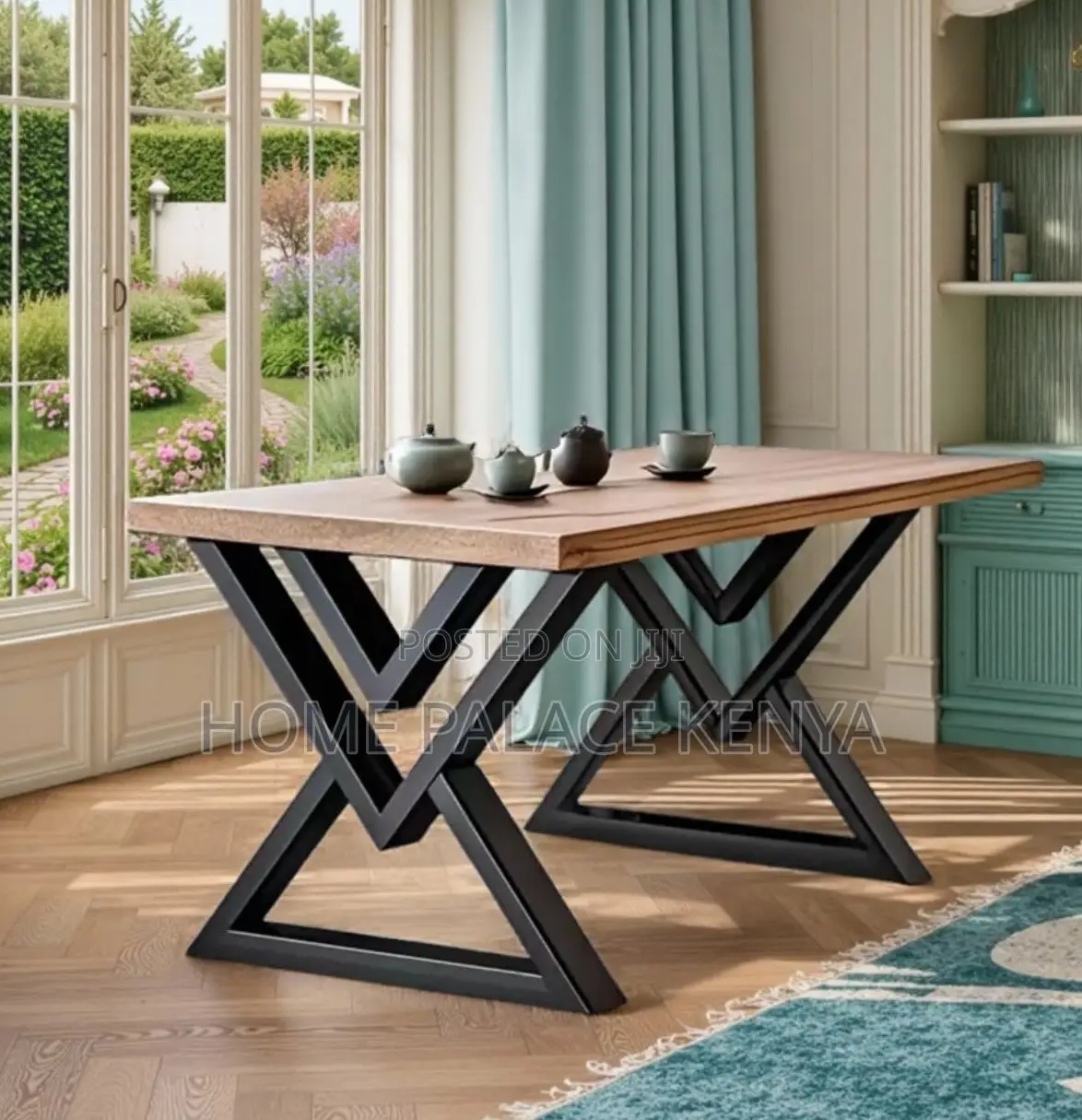 Home Table: Steel Frame Durable Multipurpose Table