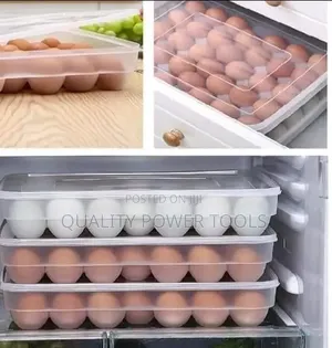 ( *34 Eggs) Egg Tray Storage Container*