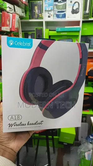 Celebrat A18 Extra Bass Wireless Headphones – Comfortable Over-Ear