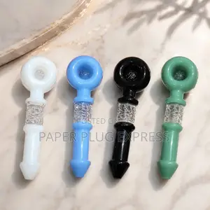 Snowflake Twist Hand Glass Pipe - 6 Inches