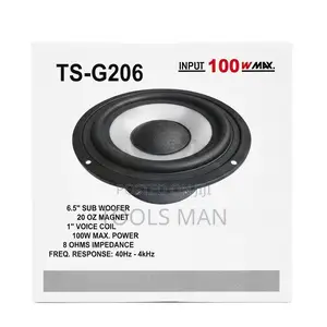 Ts-G206 6.5" 100w Sub Woofer Speaker 8 Ohm Car Audio Driver
