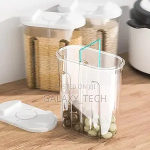 Cereal Storage Container With Airtight Lids and 2 Compartments