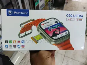 Smartberry C90 Ultra Smartwatch Featuring a Sim Card Slot.