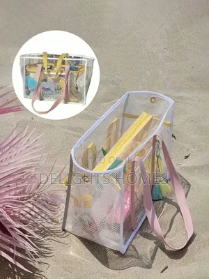 Large Capacity Tote Beach /Swimming Bag With Zip_ex