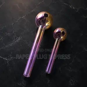 Cosmic Purple Borosilicate Hand Glass Pipe Oil Burner – 4 6 Inch