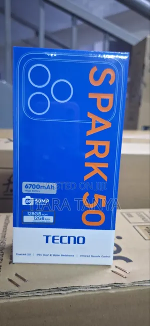 New Tecno Spark 50 128 GB Black