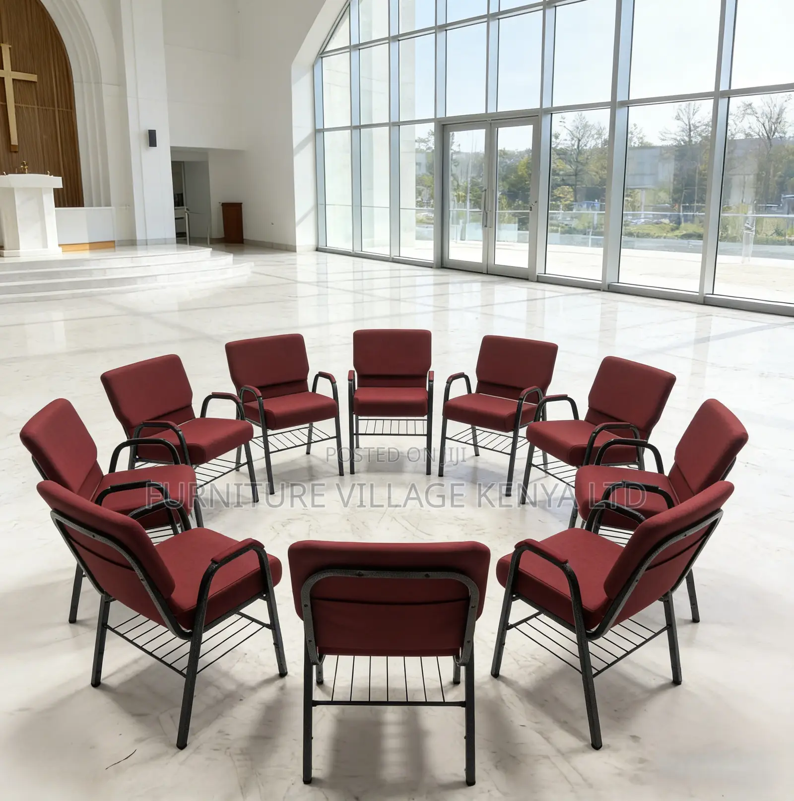 Heavy Duty Stackable Church Chair
