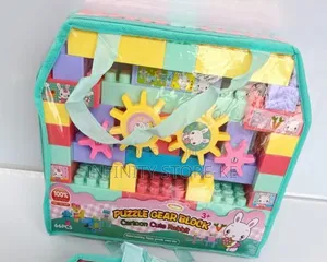 Puzzle Gear Blocks for Color Sensory and Brain Development 66pcs