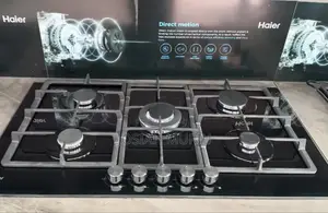 Haier 5 Burner Built in Cooker Glass Gas Hob