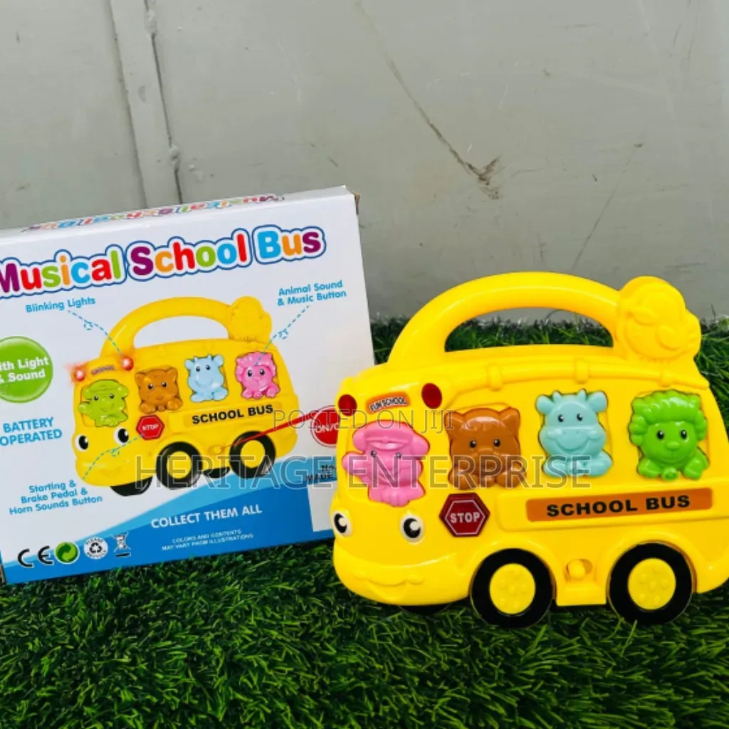 School Bus Toy With Light Music