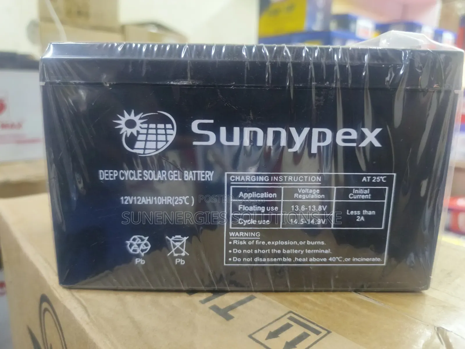 12v 12ah 10hrs Deep Cycle Gel Battery
