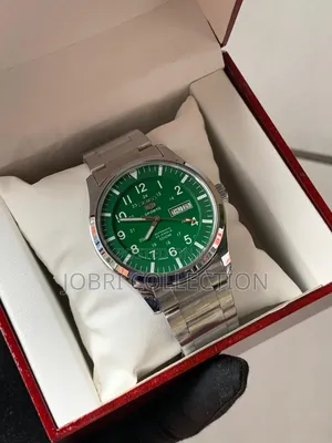 Green Face Seiko Automatic Wrist Watch
