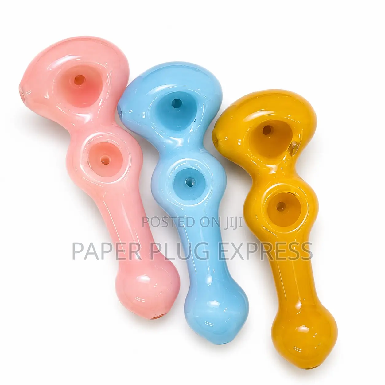 4.8" Handmade Solid Double Bowl Thick Glass Pipe