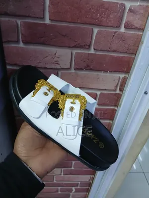 Luxury Double Buckle Zara Slides
