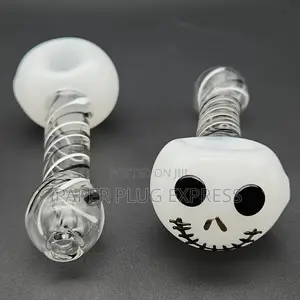 Halloween Skeleton Hand Glass Pipe 4.5 Inch