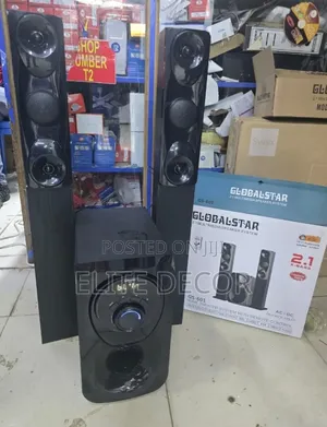 Globalstar Gs-601 2.1ch Tall Boy Multimedia Speaker System –