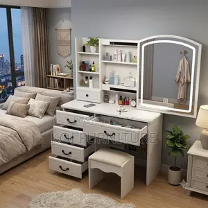 Dressers; White Dressing Room and Bedroom Vanity Set