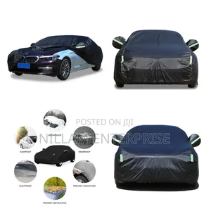 *High Quality Universal Black Car Cover With Fleece on the Inside