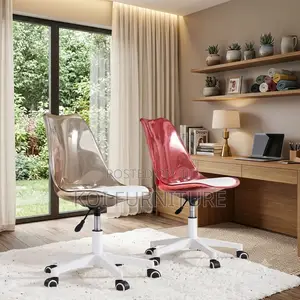 Dining Chairs; Clear Swivel Task Minimalist Dining Chair