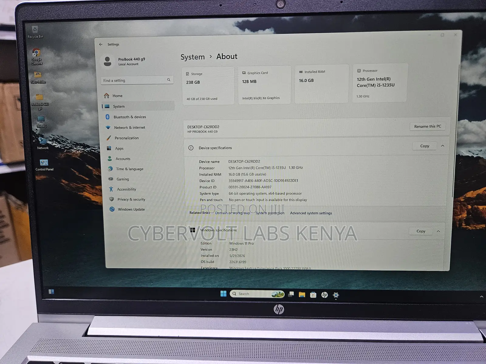 Laptop HP ProBook 440 G9 16GB Intel Core i5 SSD 256GB