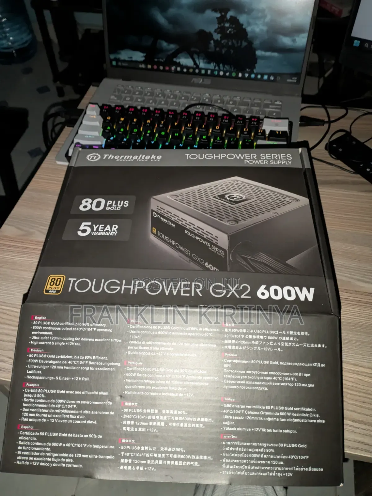 Thermaltake Toughpower Gx2 80+ Gold 600w