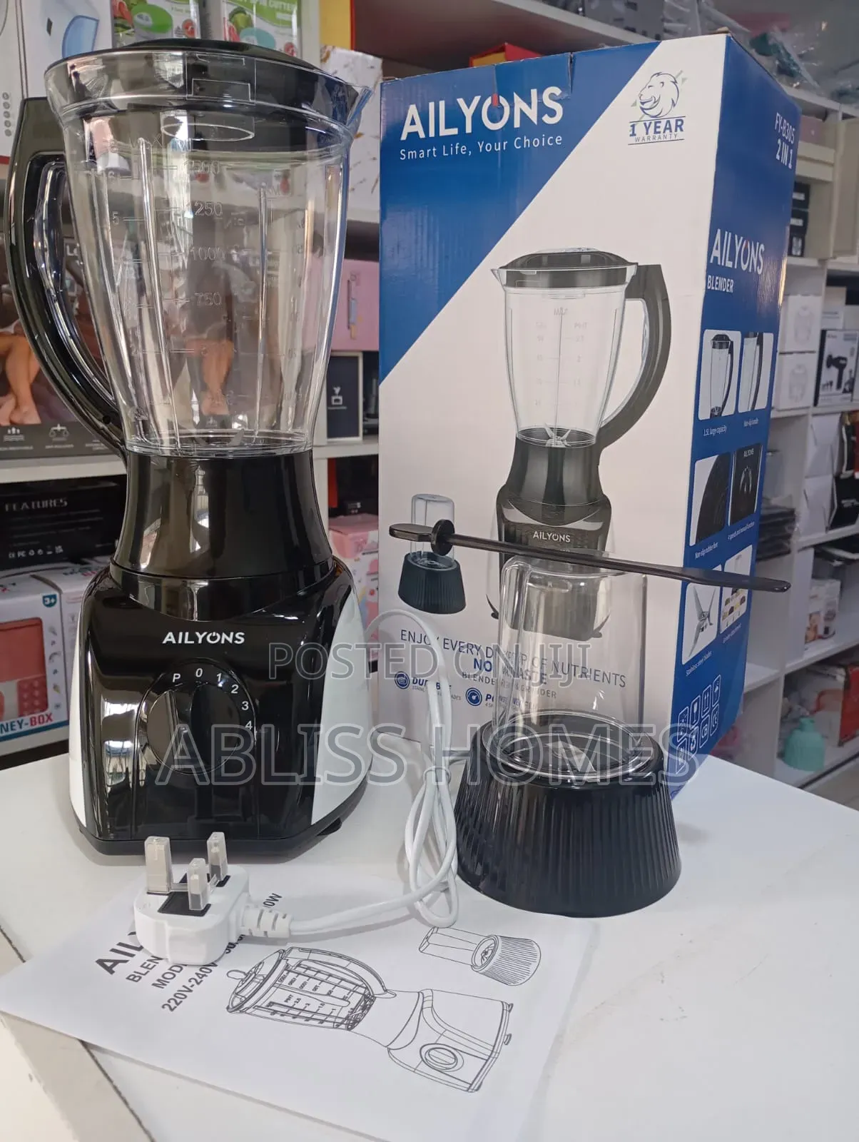 Aliyons 2-in-1 Blender