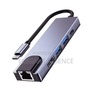 HDTV 5 in 1 Type C Usb Hub 3.0 5 Ports Extension Adapter