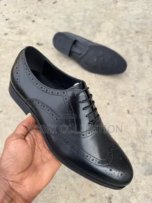 Black Oxford Leather Official Shoes