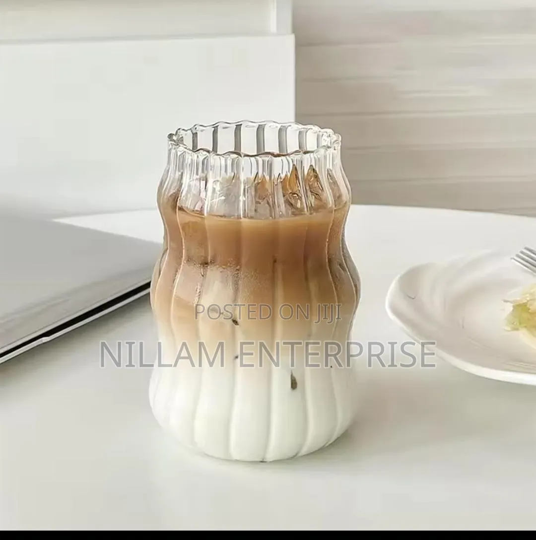 Ribbed Glass Tumblers 530ml