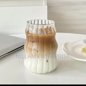 Ribbed Glass Tumblers 530ml