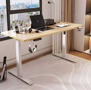 Study Table: Motorized Table With Headphones and Cupholder