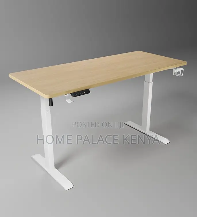 Study Table: Motorized Table With Headphones and Cupholder