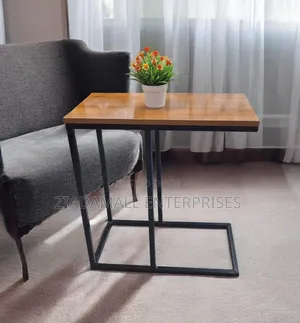 Sasha Space-Saving Wooden Side Laptop Table for Home and Office