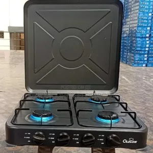 Olelon 4 Burner Gas Stove Cooker With Cover Lid