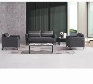5-Seater Executive Leather Fabric Sofa