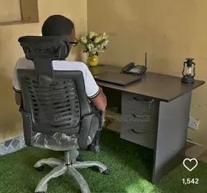 1.2 M Office Table With Headrest Chair