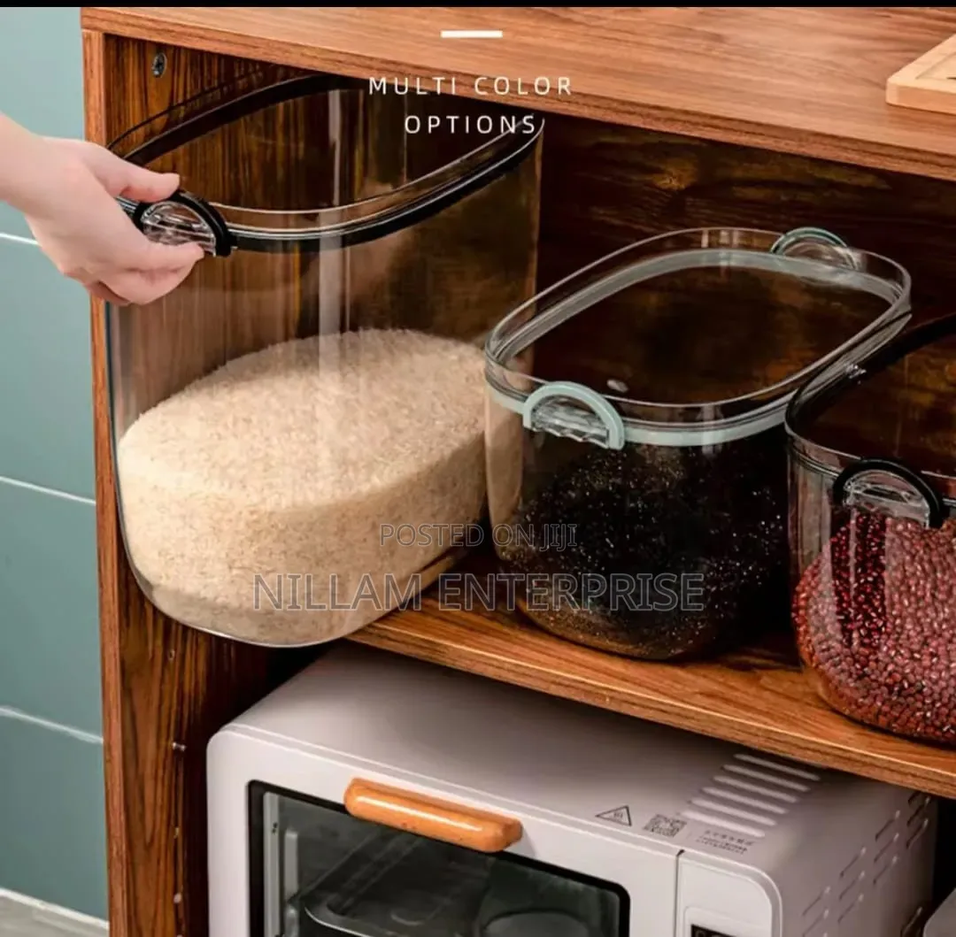 Acrylic Rice/Cereal Airtight Storage Containers.