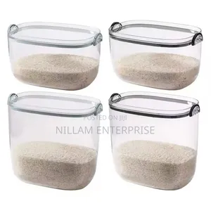 Acrylic Rice/Cereal Airtight Storage Containers.