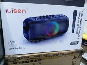 The Ilisen V9 Is a Portable Party and Karaoke Speaker 120w Sound.